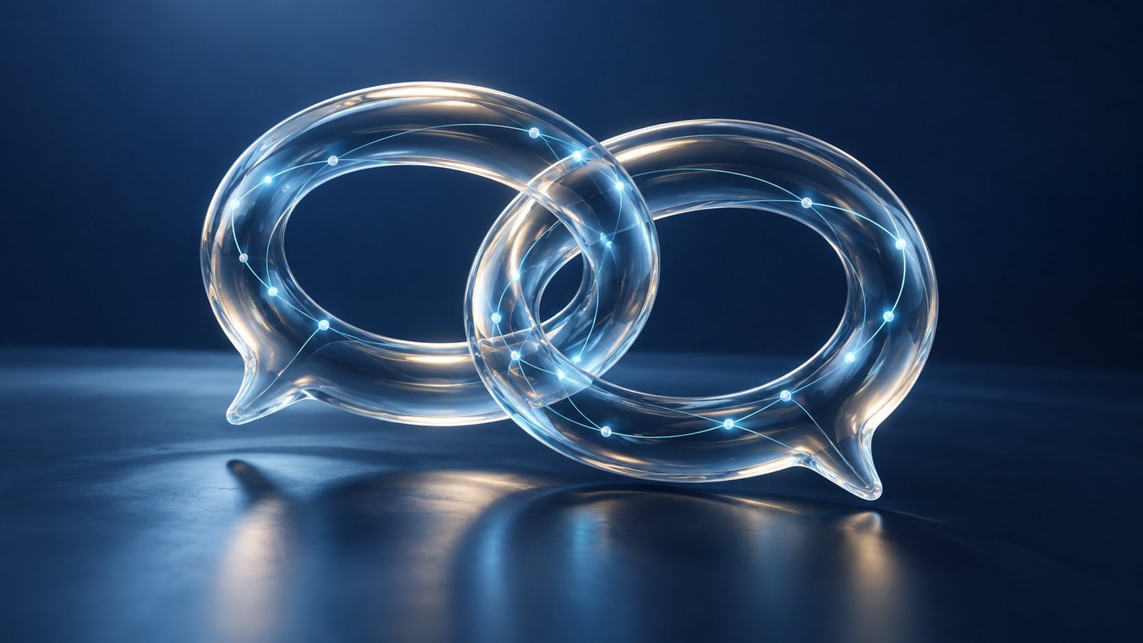 Connected glass communication loops